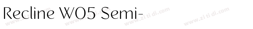 Recline W05 Semi字体转换